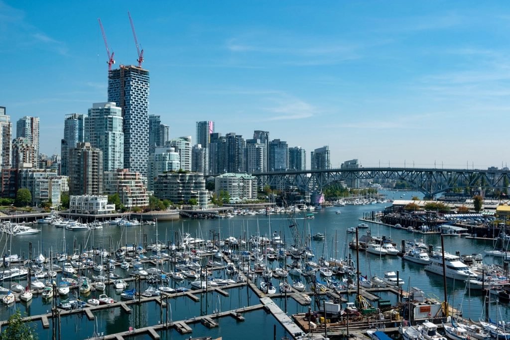 False Creek and downtown Vancouver, home of our flagship clinic